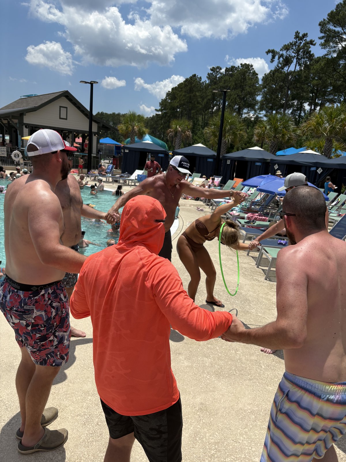 Adult hula hoop activity